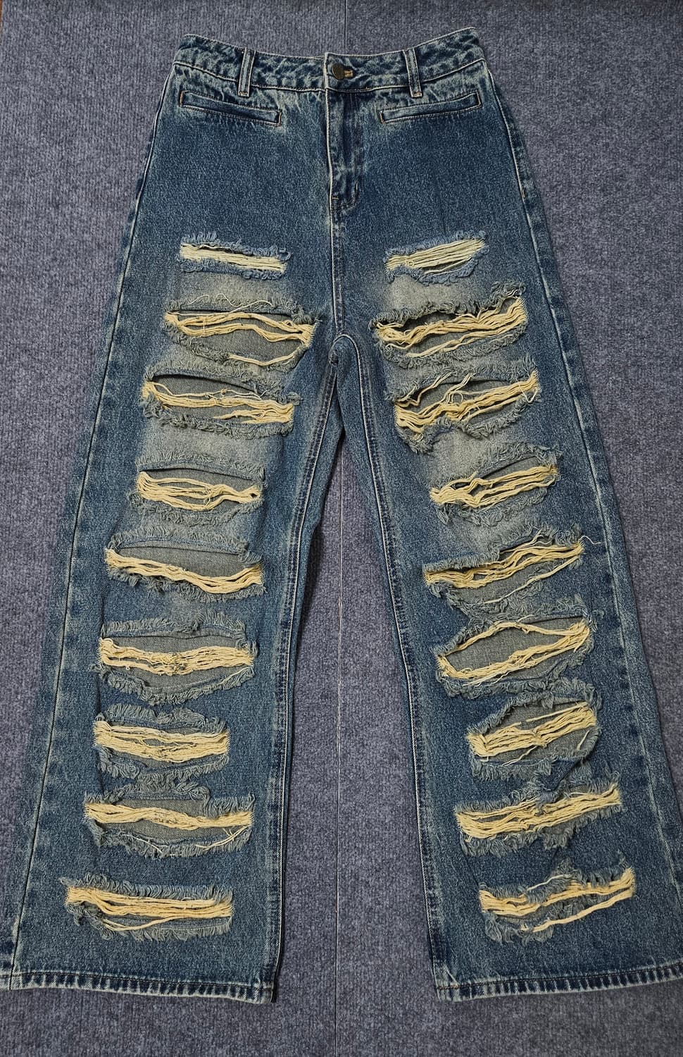 24ANS 디스트로이드 펑키 찢청 팬츠(급처) 상품이미지1