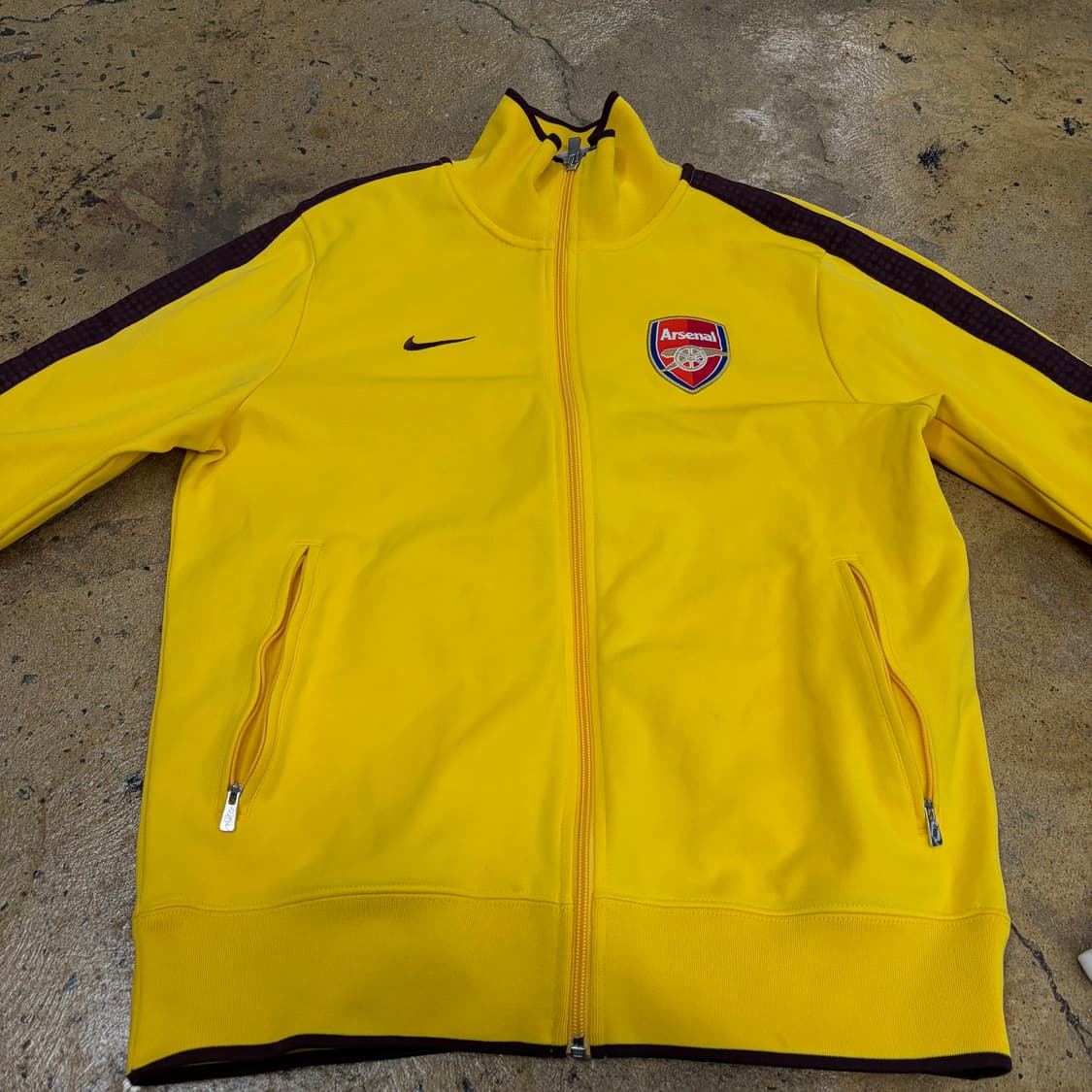 나이키 아스날 옐로우 브라운 져지 트랙탑 상품이미지3