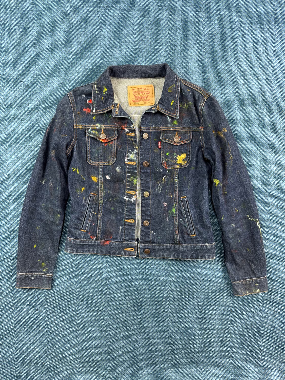 리바이스(Levi's) 커스텀 페인팅 데님 자켓  상품이미지1