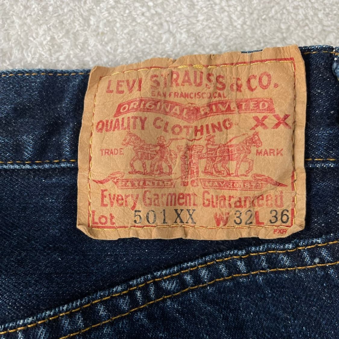 리바이스 501XX 발렌시아 USA LVC 셀비지 팬츠 바지 상품이미지7