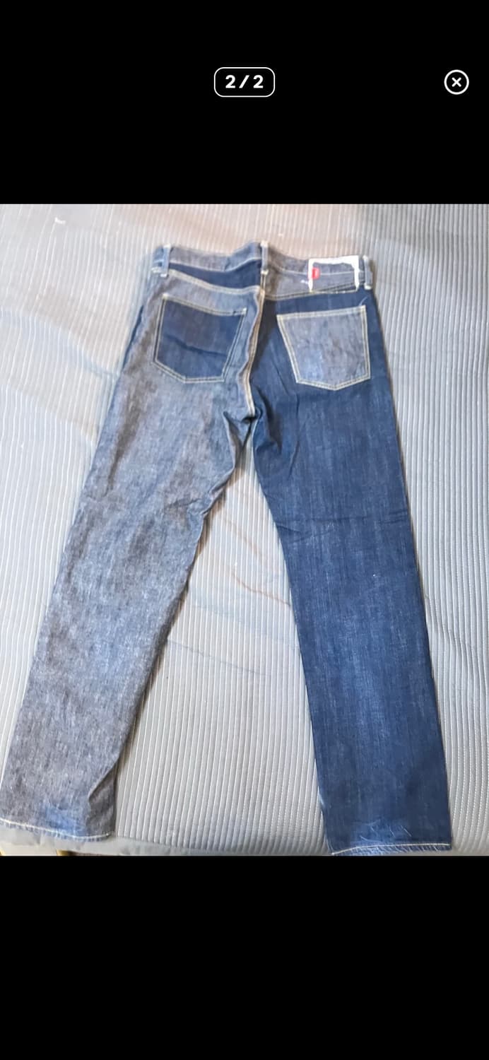 캐피탈 데님 배색팬츠 상품이미지2