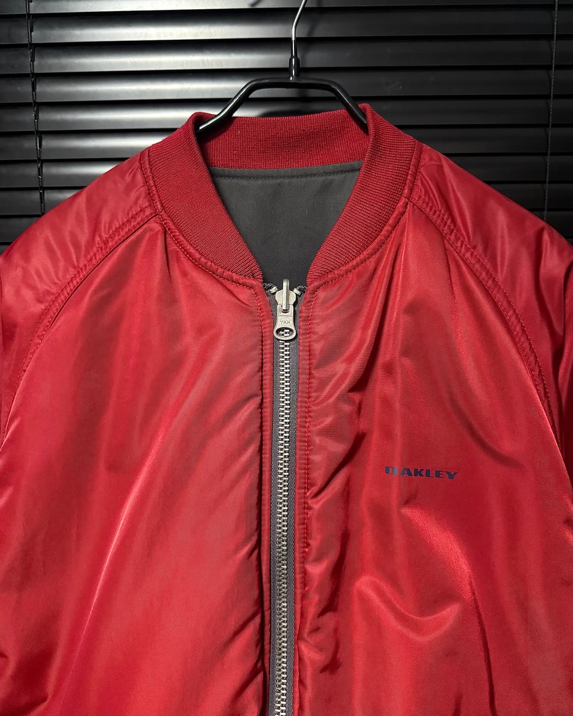 오클리 MA-1 항공 점퍼 배색 리버시블 블루종 봄버 레드 L 100 상품이미지8