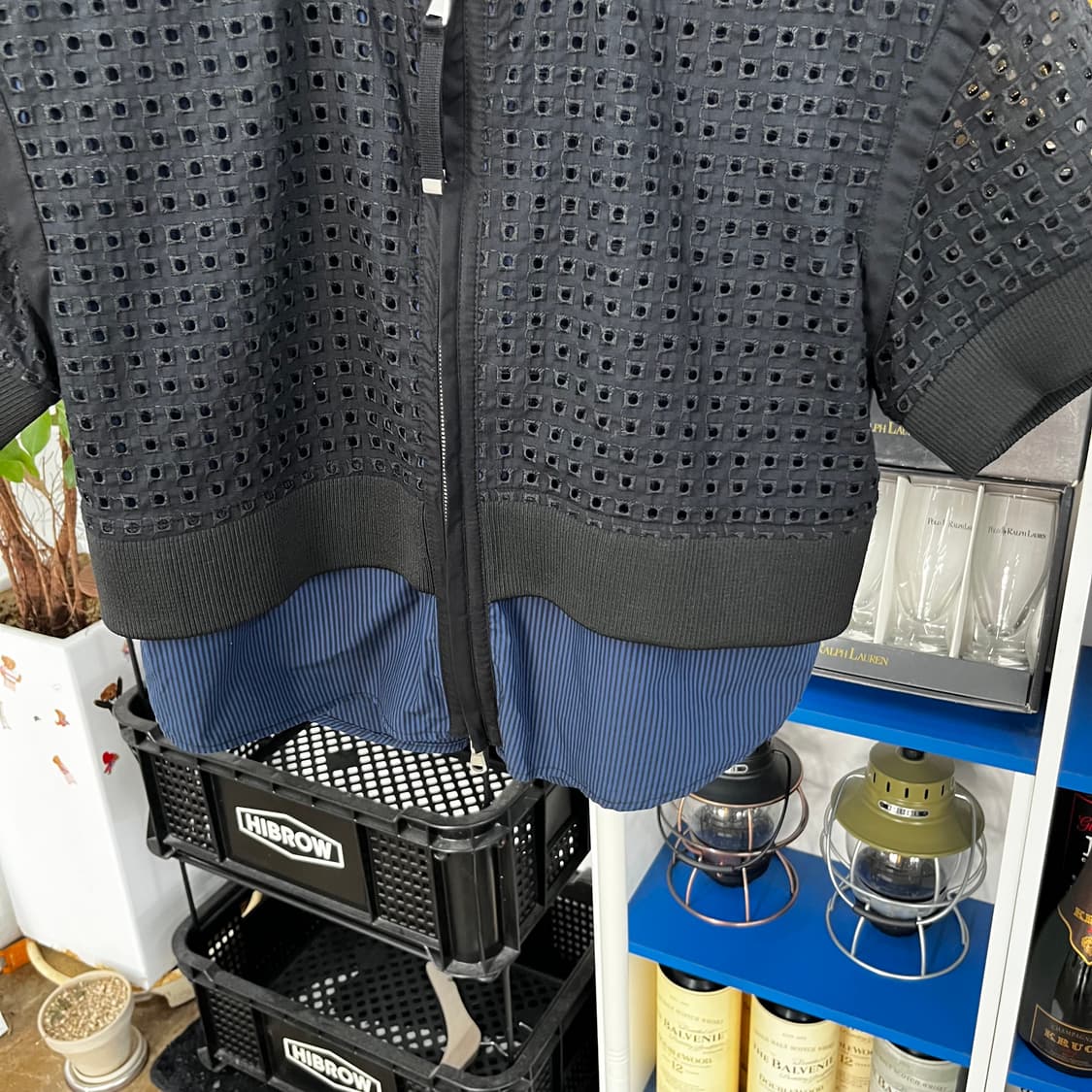 디젤 블랙골드 레이어드 펀칭 집업 40 상품이미지4