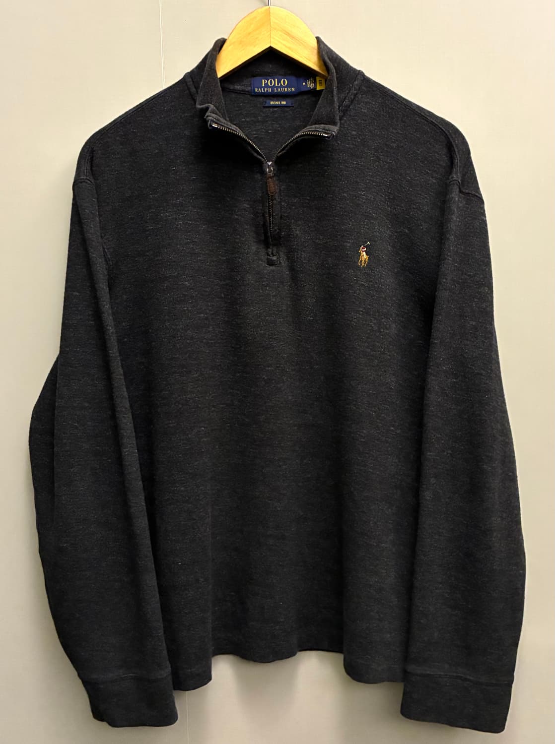 (M/100)폴로랄프로렌 에스테이트립 코튼 면 하프 반집업 쿼터집업 상품이미지1