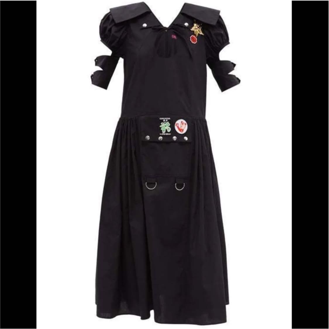 초포바 로위나 드레스 블랙 XS 상품이미지6