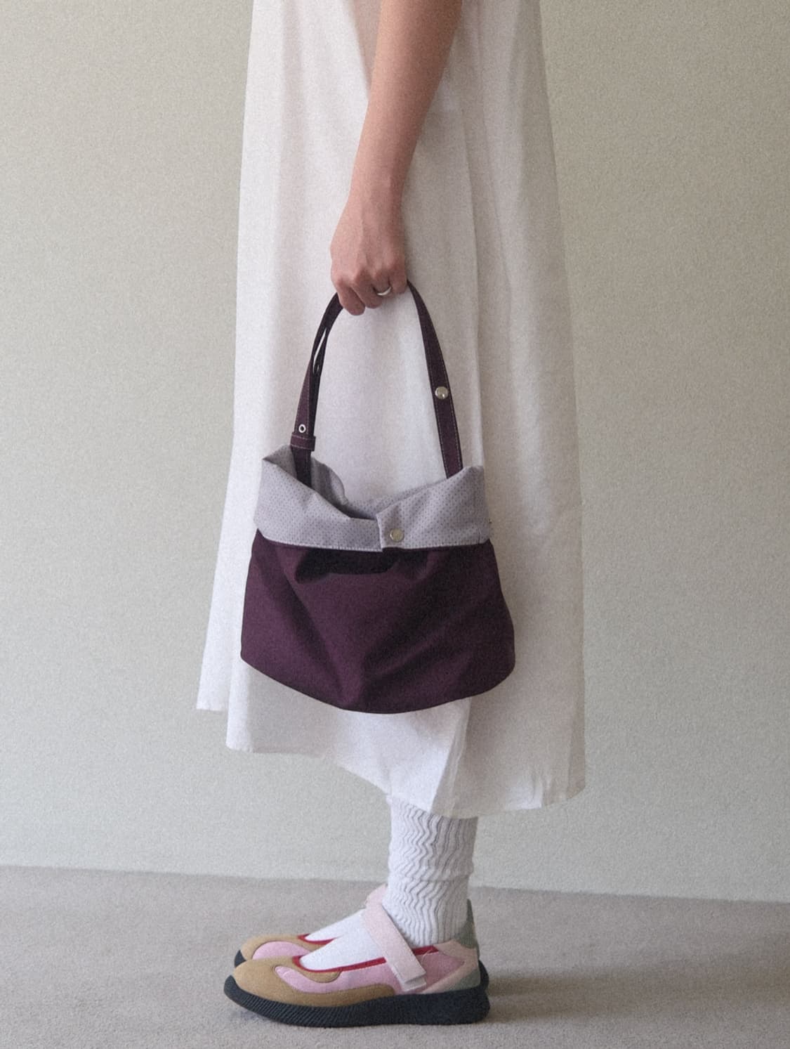 혜키 hyeki 도로백 퍼플색 판매합니다. 상품이미지3