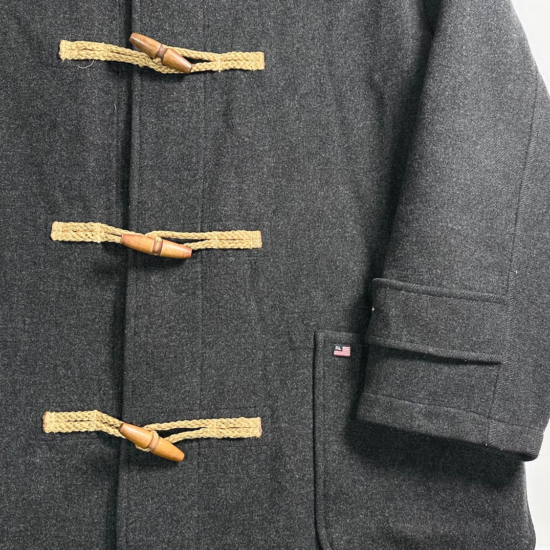 폴로 진스 챠콜 더플 코트 상품이미지4