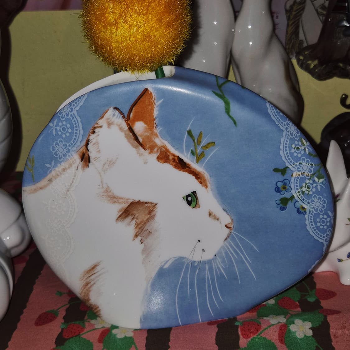 89s 포르투갈 비스타 도자기 고양이 화병 상품이미지6