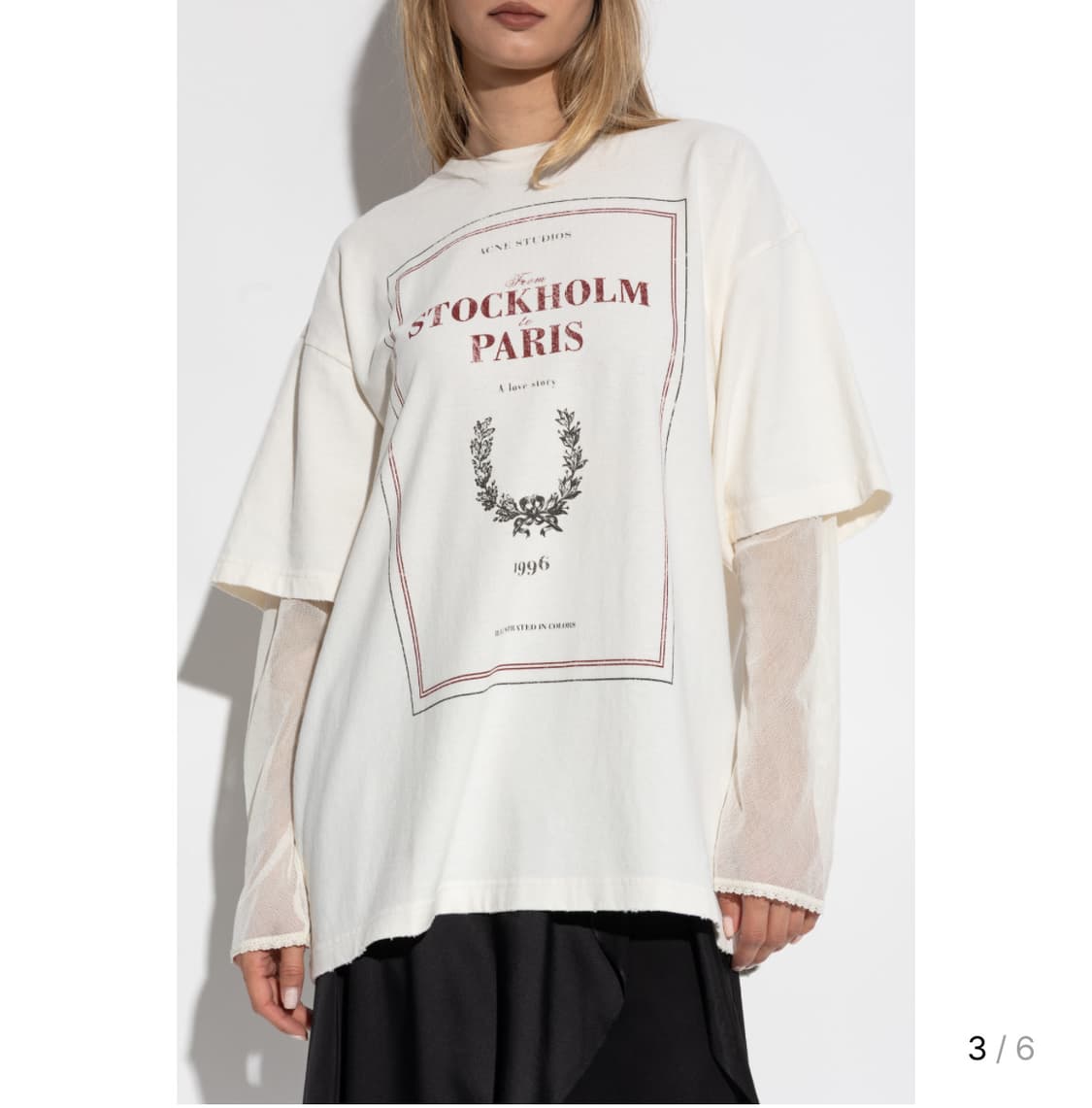 아크네스튜디오 레이어드 롱슬리브 티셔츠 XXS 상품이미지2