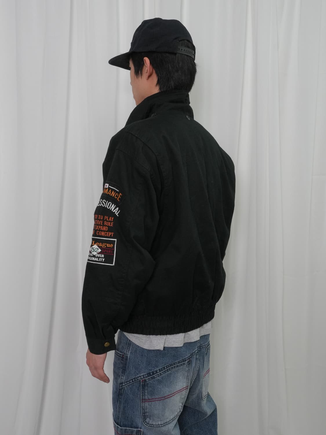 일본빈티지 Friendry wear 자수 봄버 워크 자켓 상품이미지6