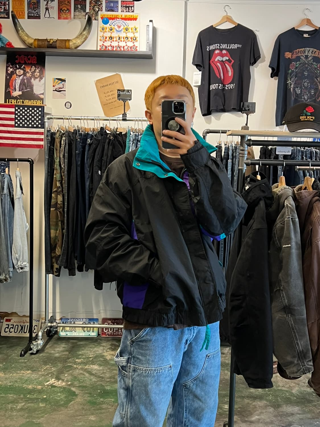 90's [XL] 빈티지 콜롬비아 Bugaboo 컬러블록 나일론 셸 자켓 상품이미지2