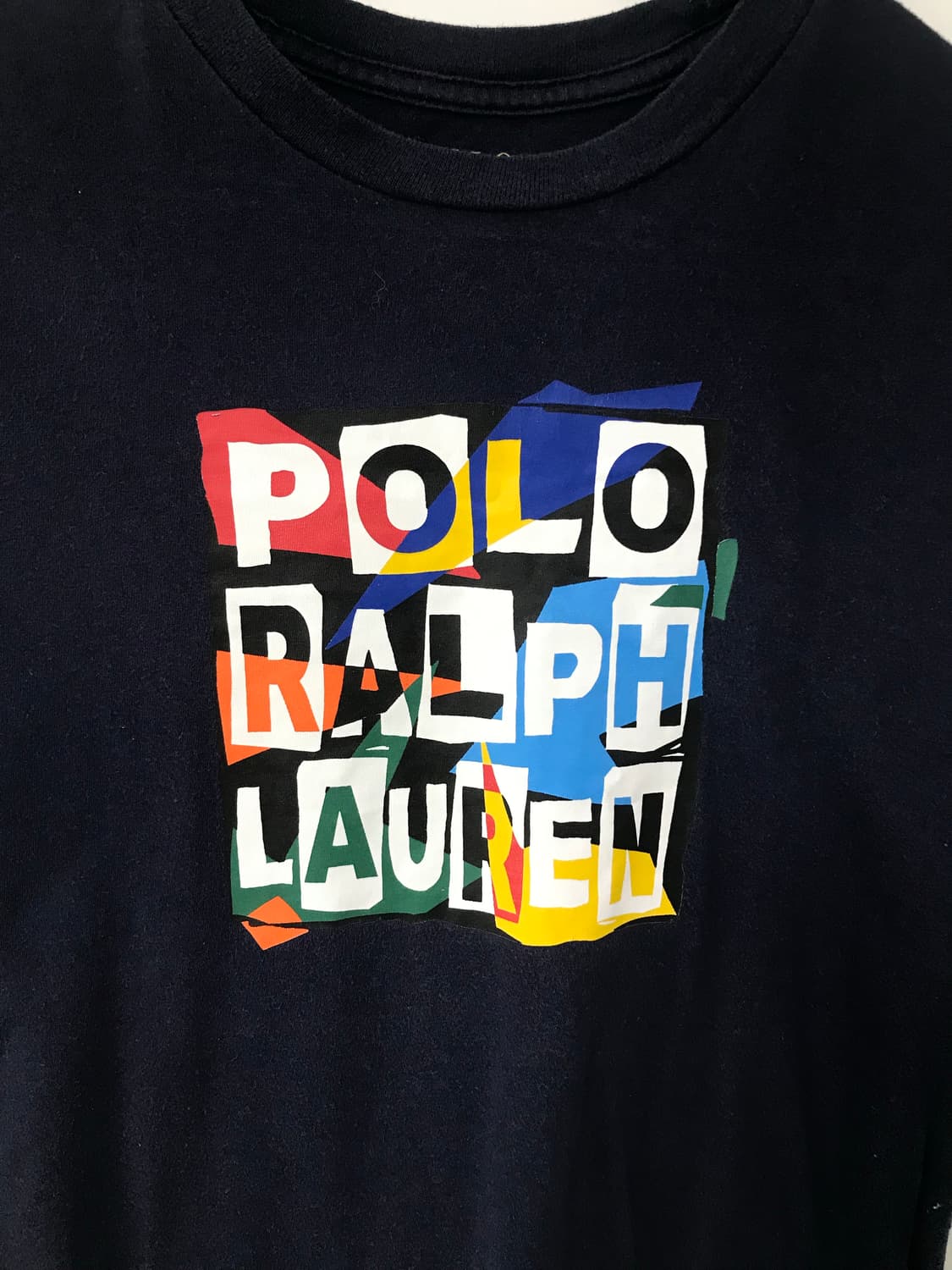 폴로 랄프로렌 박스로고 네이비 반팔 티셔츠 상품이미지3