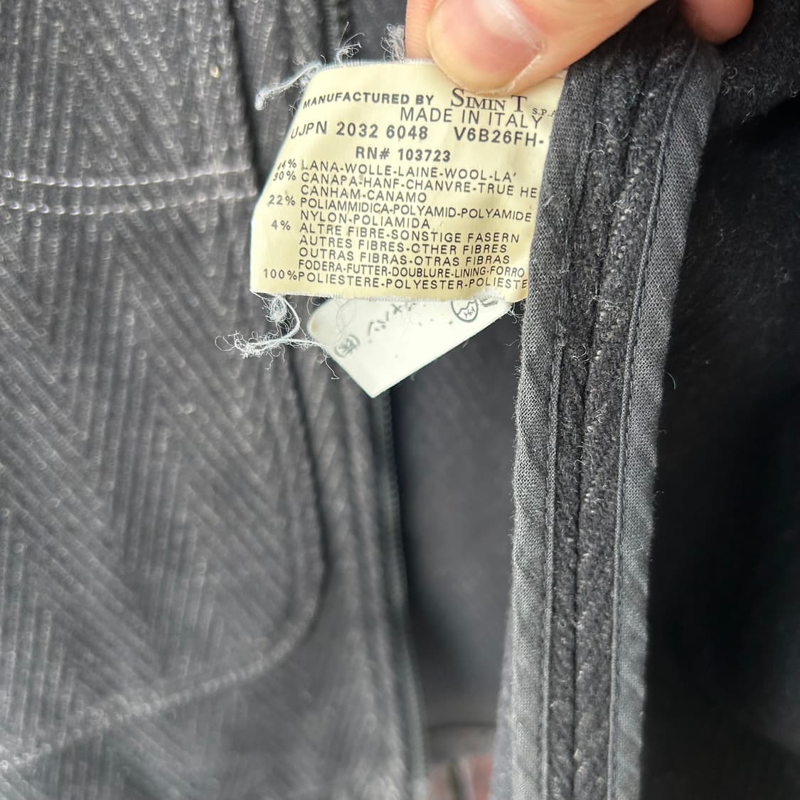 Armani Jeans 울 린넨 워크 자켓 상품이미지8