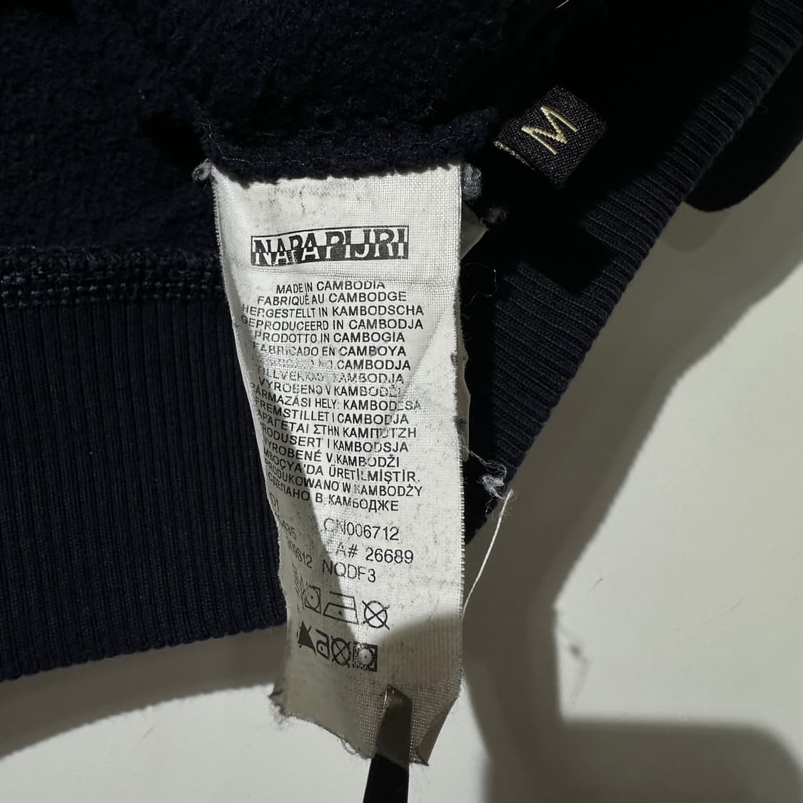 나파피리 패치 후드집업 네이비 상품이미지8