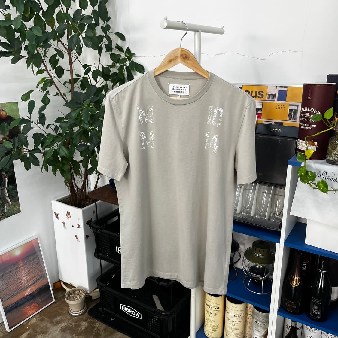 메종마르지엘라 프린팅 스티치 반팔 티셔츠 50 상품이미지1