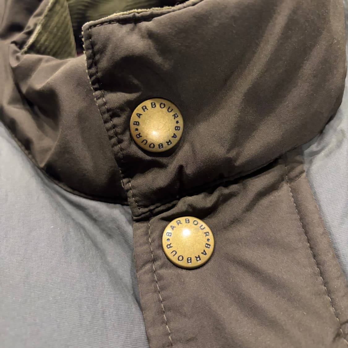 [XL] 바버 스티븐슨 퀼팅 패딩 자켓 브라운 C652 상품이미지4