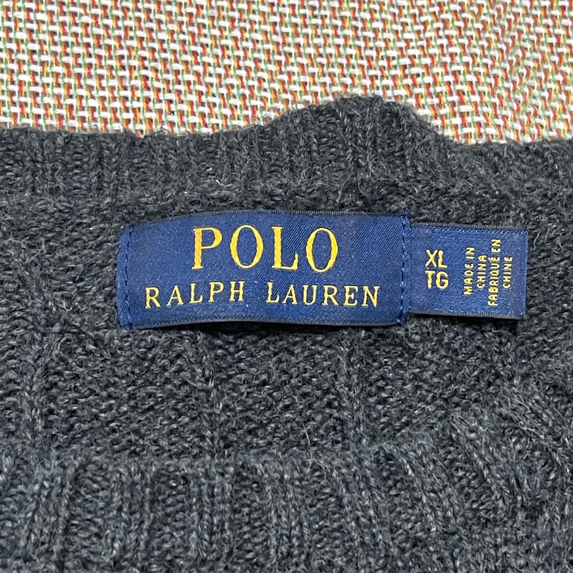 폴로랄프로렌 케이블 니트 빈티지 꽈배기 면맨투맨 상품이미지5