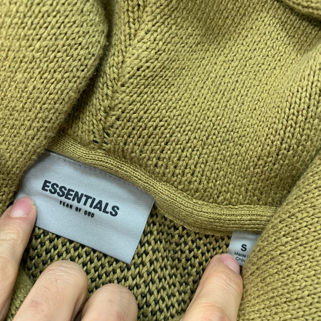 S) Essentials 에센셜 니트 후드 상품이미지5