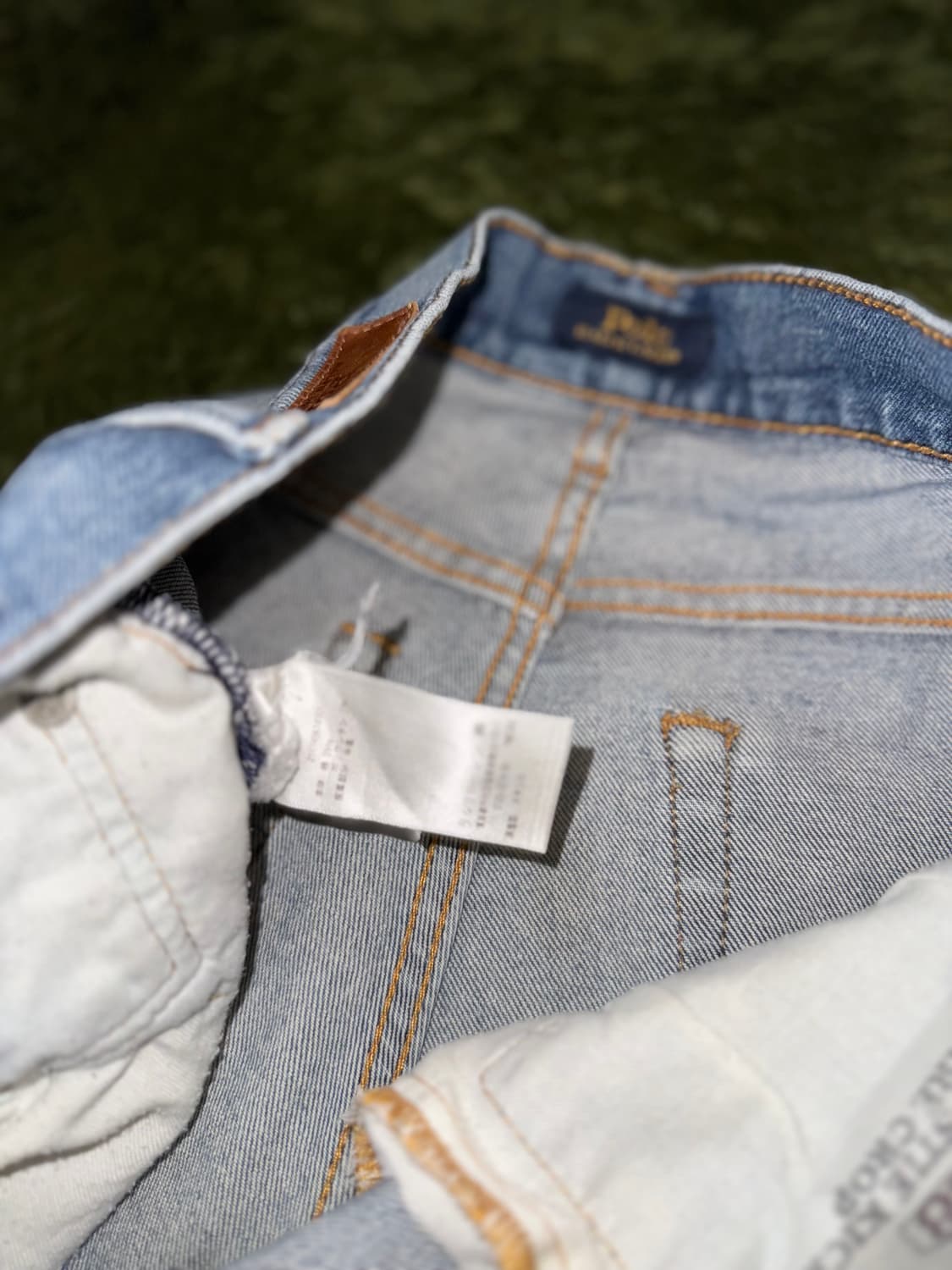 [28] 폴로 랄프로렌 재팬 컷 오프 빈티지 워싱 데님 팬츠 상품이미지4