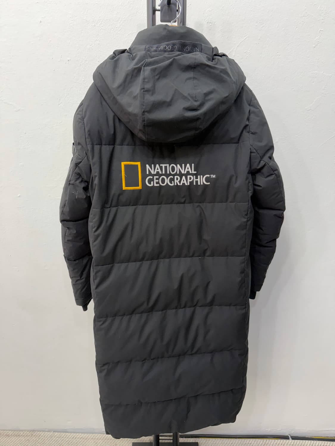 정품) 내셔널지오그래픽 블랙 롱패딩 S 상품이미지5