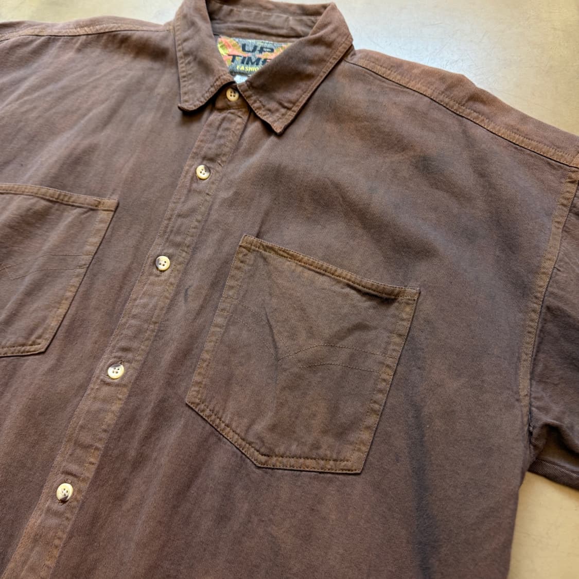 UP TIME 하드 페이딩 반팔 셔츠 L 파키스탄 생산 상품이미지3