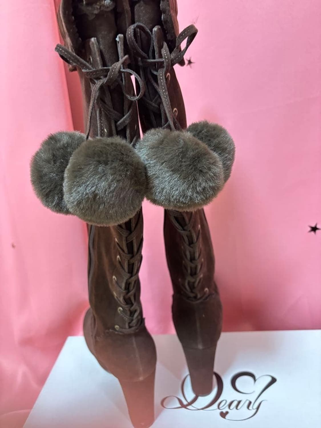 라떼갸루 히메갸루 리즈리사 디어리 부츠 아가일 니트 큐롯 상품이미지4