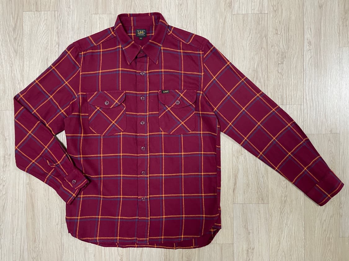 95~100) 60's 복각 Lee 플란넬 워크셔츠 상품이미지1