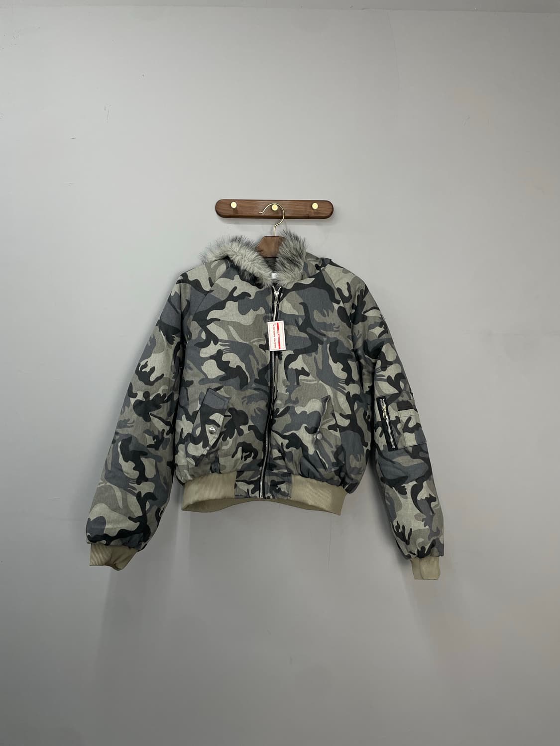 빈티지 카모 후드 퍼 패딩 H1380 상품이미지2