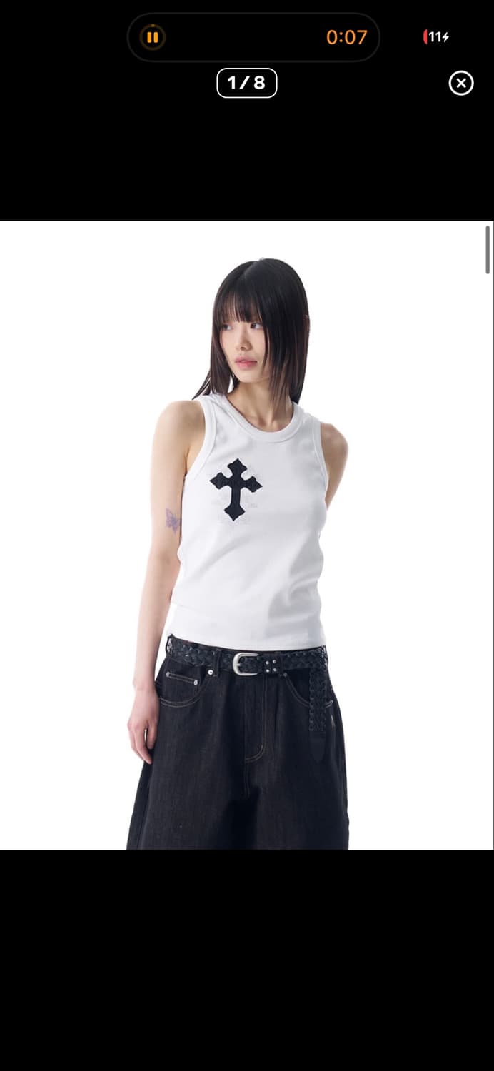 AKM CROS2 Sleeveless (White) 상품이미지1