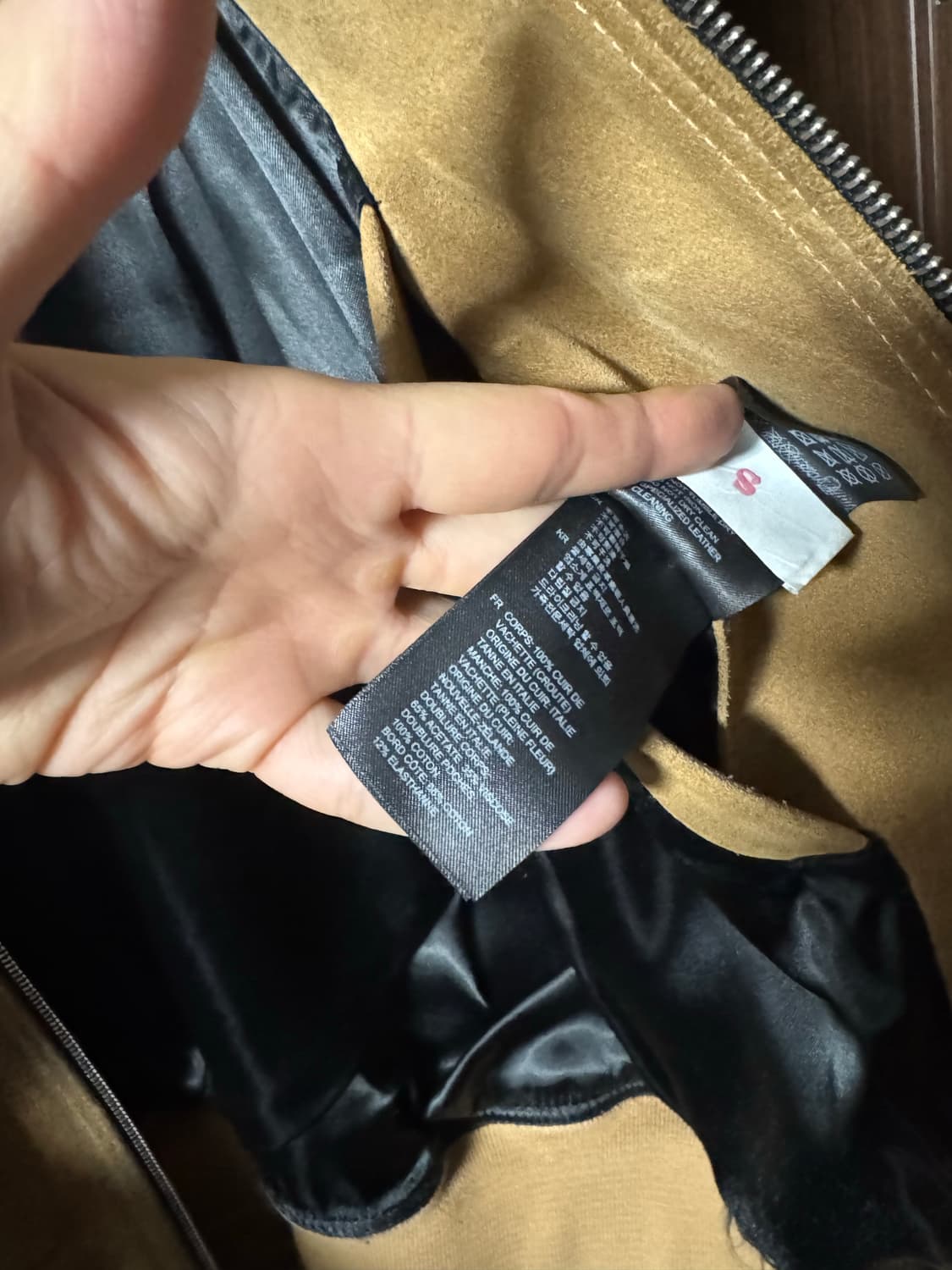 Sandro 산드로 가죽자켓 블루종 상품이미지7