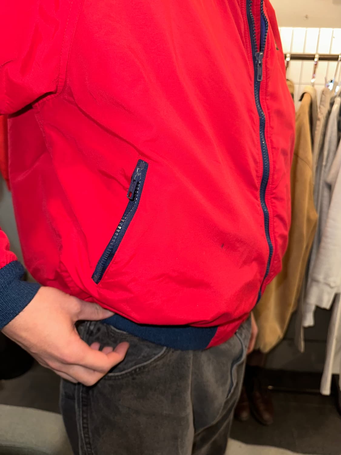 90’s LL Bean USA lining  warm up jacket  상품이미지6