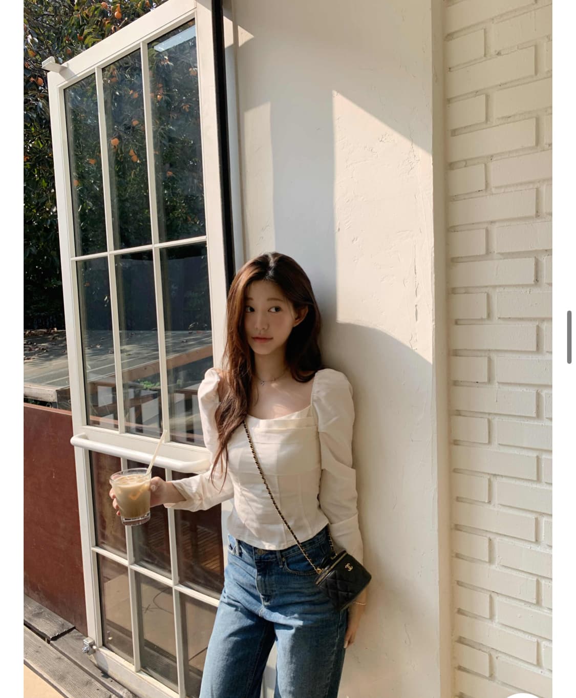 제니오 클린스퀘어 블라우스 아이보리 S 상품이미지2