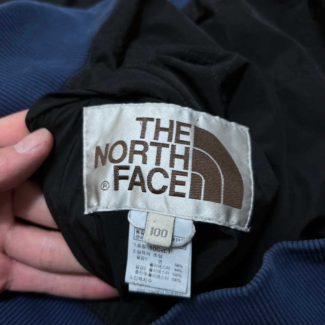 노스페이스 리버시블 바람막이 후드집업 자켓 [네이비/블랙] L/100 상품이미지9