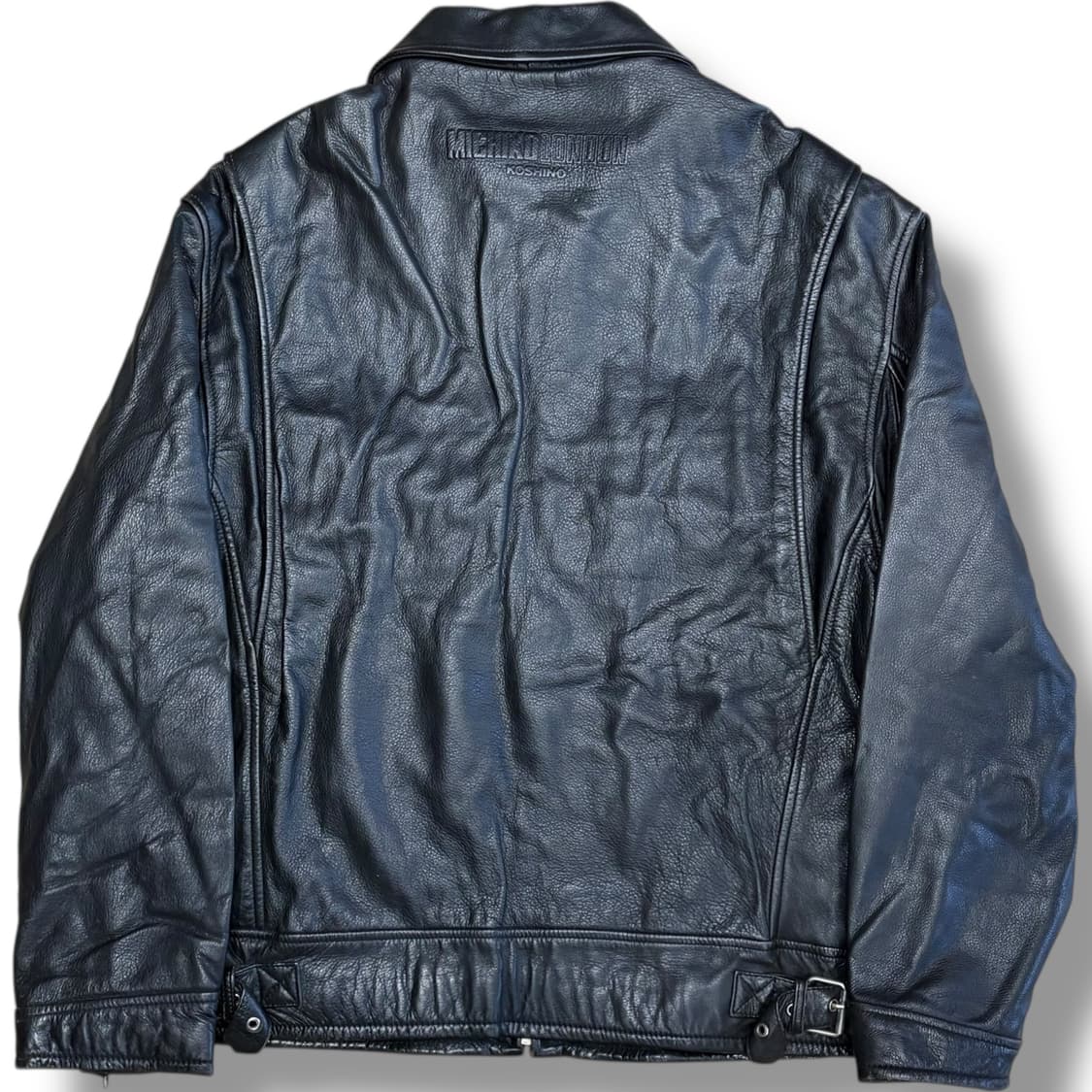 90's MICHIKO Koshino LONDON 천연 소가죽 100%  상품이미지2