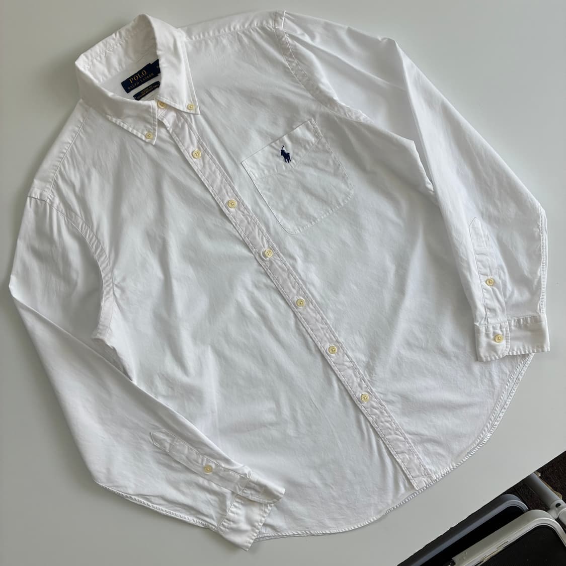 Polo  폴로 랄프로렌 Qr신형 포켓 화이트 셔츠 상품이미지2