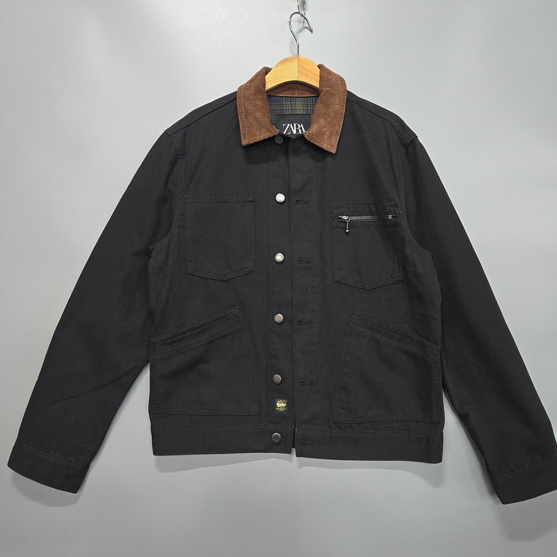 자라(ZARA) 코듀로이카라 워크자켓 M 상품이미지1