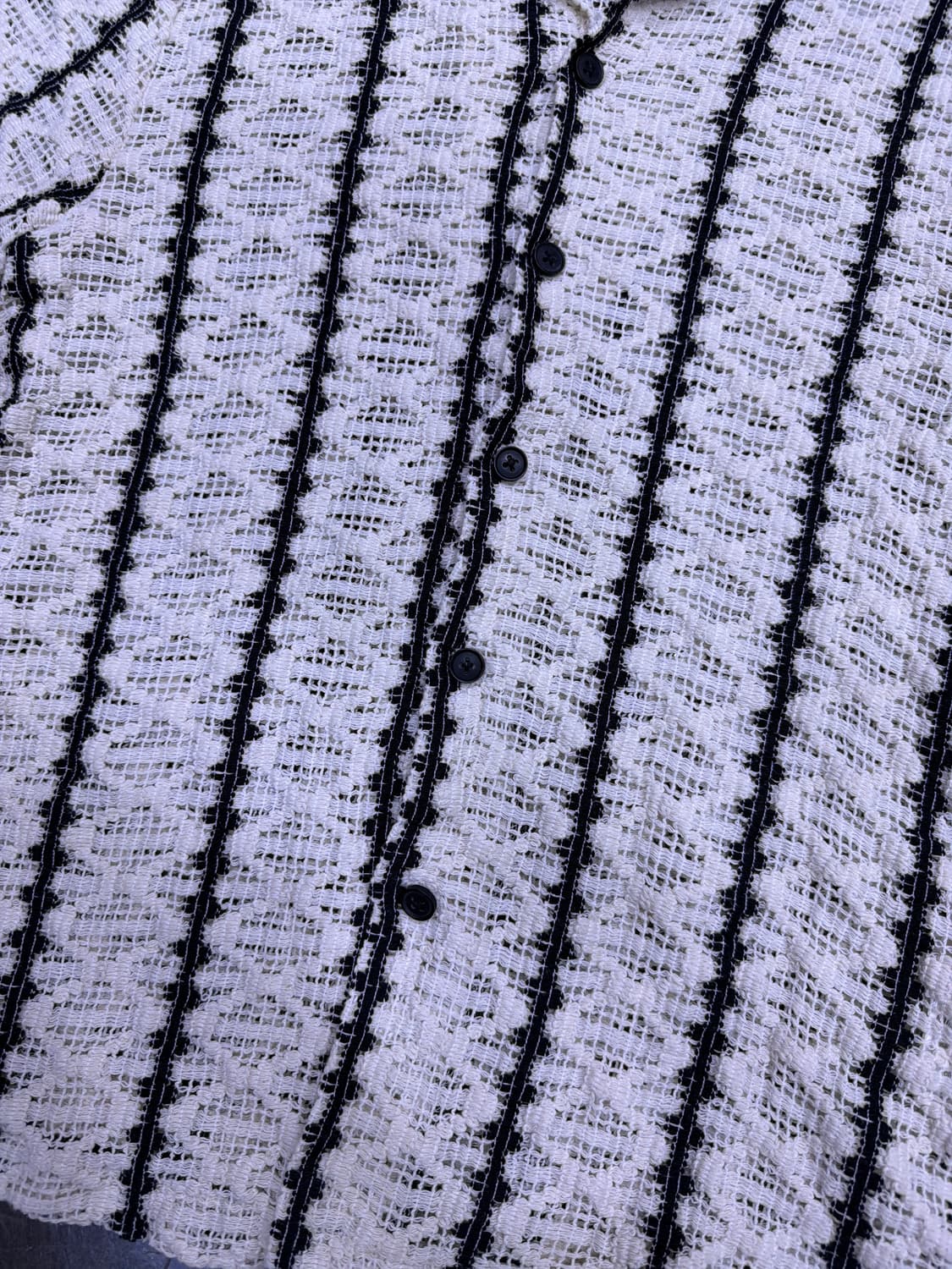 자라 크로셰 스트럭처 아이보리 셔츠 남방 S 상품이미지8