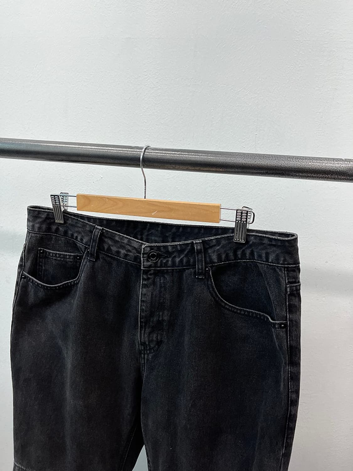 34) 준지 벨크로 흑청조거 상품이미지2