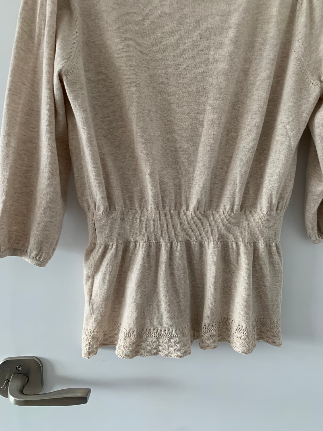 오트밀 밴딩 가디건 상품이미지6