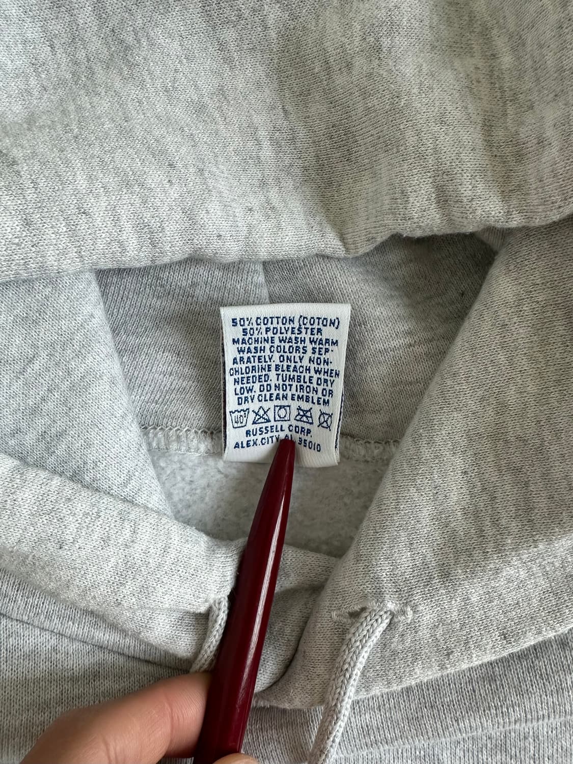 90s 빈티지 러셀 후드 그레이 XL USA 상품이미지6