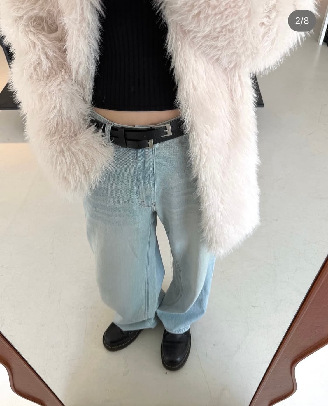 오데스 릴렉스드 세미 배기 진 (아이스블루) 상품이미지9