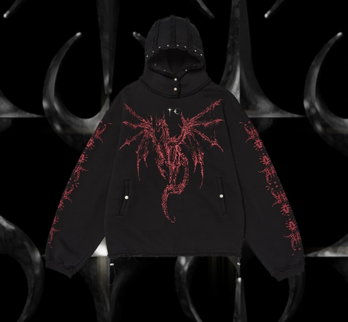 떠그클럽 드래곤 후드 상품이미지1