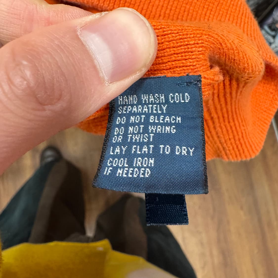 폴로 랄프로렌 니트 블랙 포니 로고 포인트 오렌지 상품이미지7