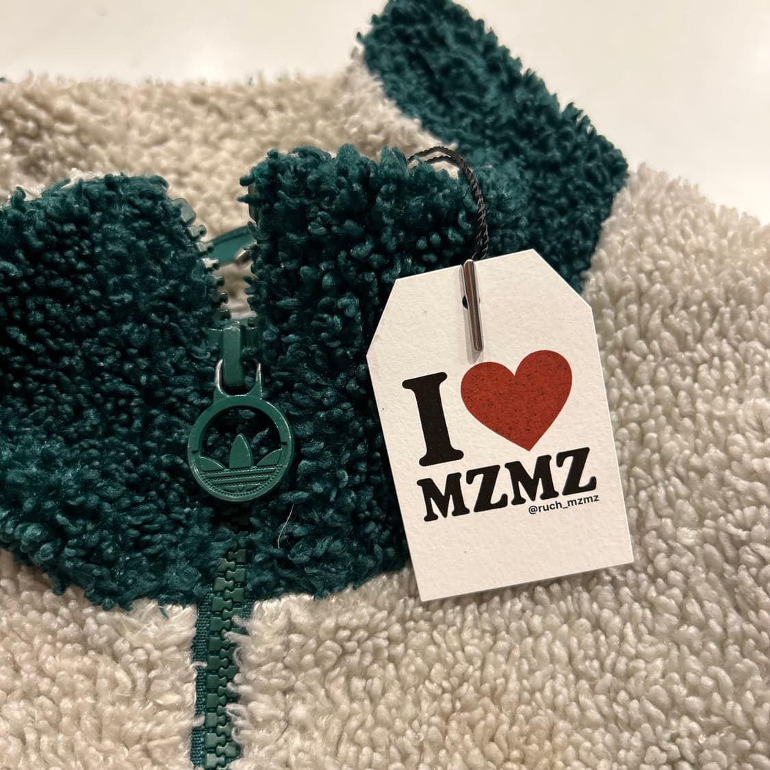 [M] 20s 아디다스 쇼트 셰르파 컬러블록 플리스 자켓 A739 상품이미지4