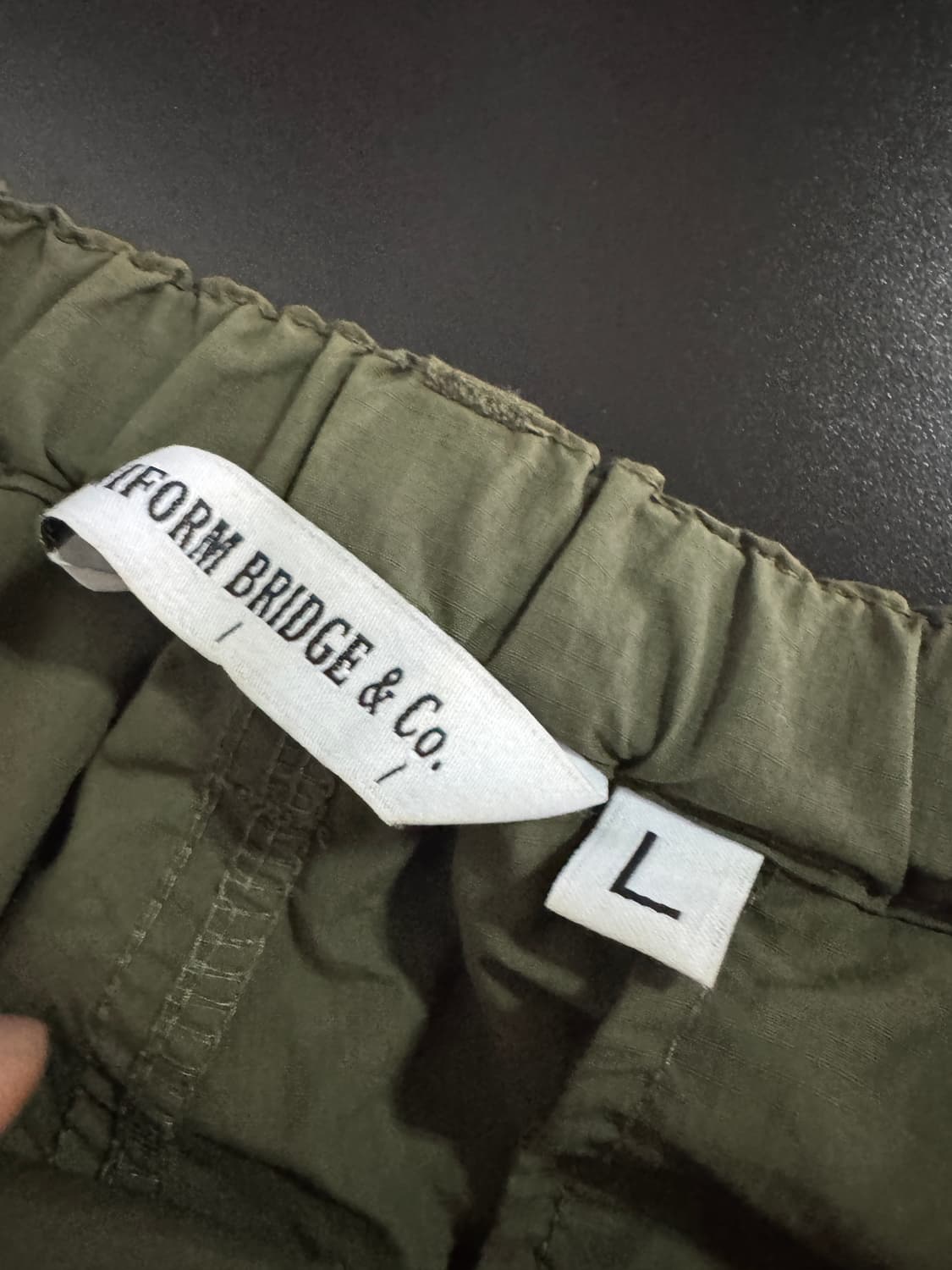 유니폼브릿지 21년도 밑단 스트링 나일론 팬츠 L 상품이미지3