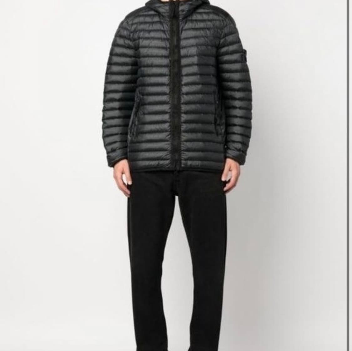 스톤아일랜드 룸우븐 체임버스 경량패딩 M사이즈 블랙 패커블 상품이미지6