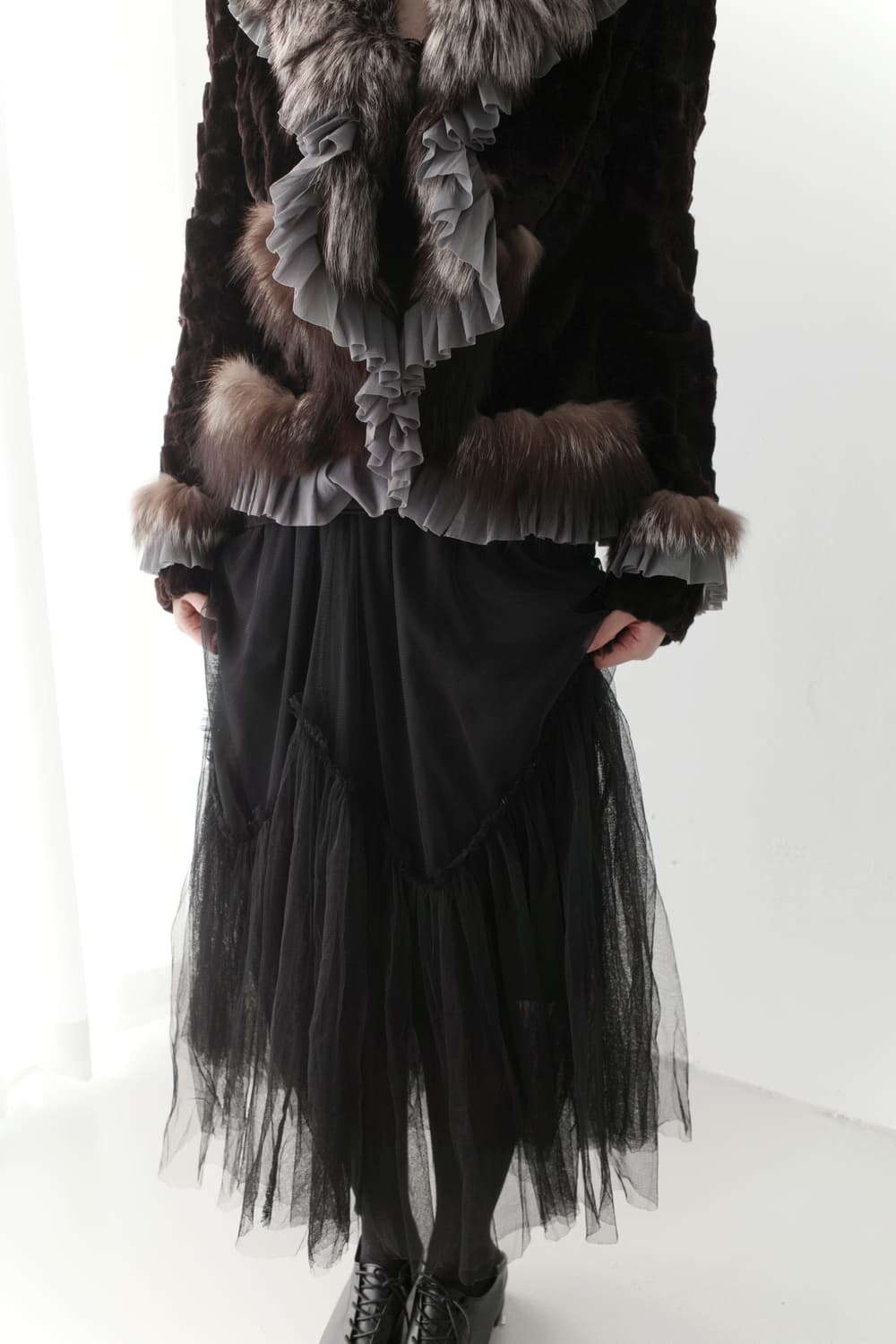 real fur frill jacket 상품이미지10