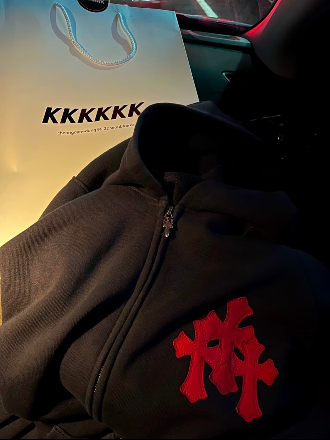 [xxl]크롬하츠 페이퍼잼 후드 집업 상품이미지2