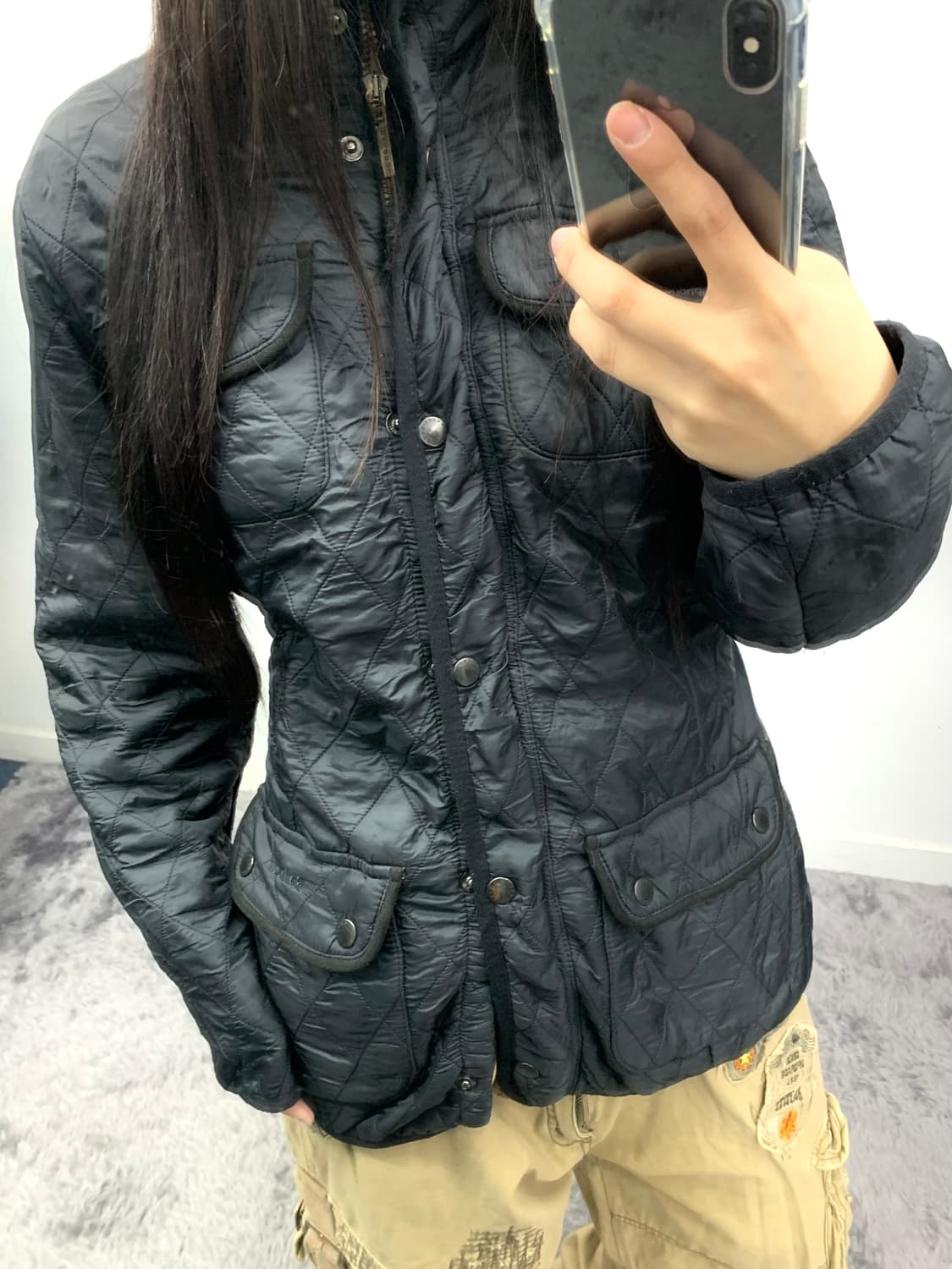 Barbour 라인 퀄팅 자켓 상품이미지2