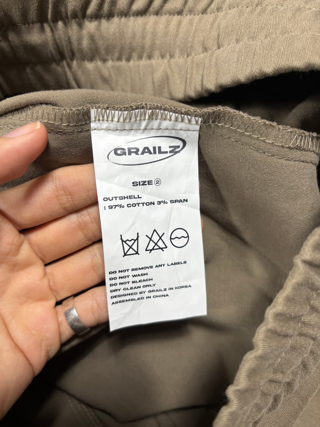 그레일즈 플라이트 포켓팬츠 2사이즈 탄 상품이미지9